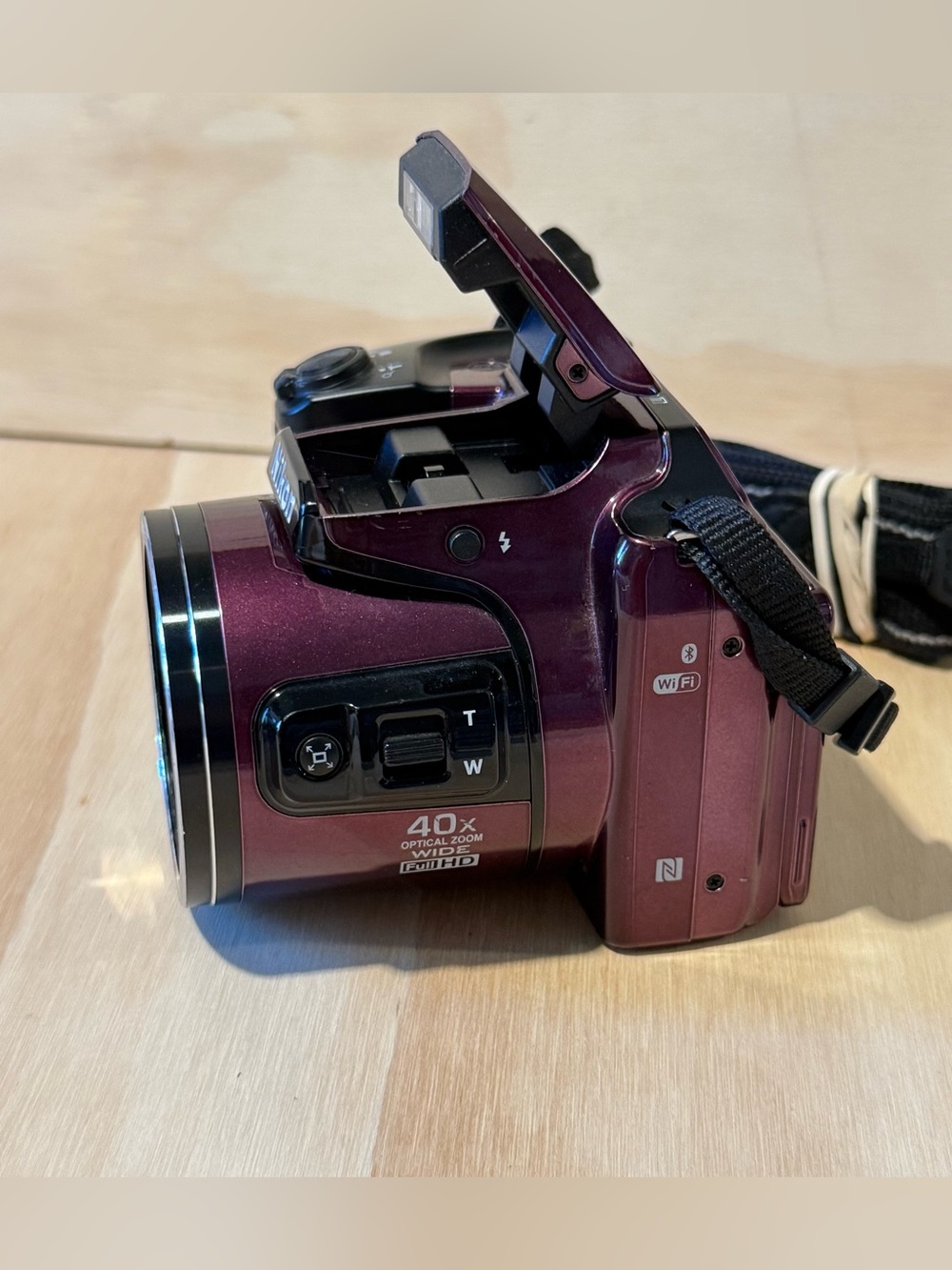 Nikon COOLPIX B500 Digital Camera Plum 16MP 40X Opt Zoom Tested Good w/Bat-Card! - Picture 4 of 15